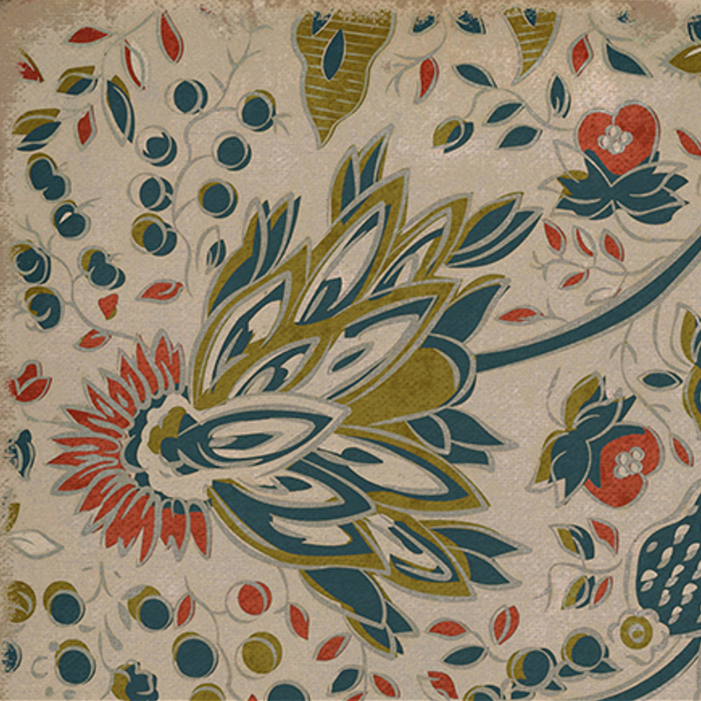 WILLIAMSBURG Garden Gate "What the Birds Said" Vintage Vinyl Floorcloth | The Shops at Colonial Williamsburg